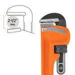 Llave Stilson 24 Plg Cuerpo Robusto de Hierro