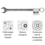 Llave Combinada Extralarga de 21 x 298 Mm