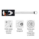 Llave Combinada Extralarga de 17 x 259 Mm