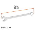 Llave Combinada Extralarga de 22 x 316 Mm