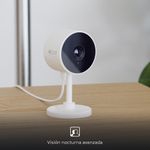 Cámara Inteligente Fija con Wi-Fi para Interior 2K QHD con Visión Nocturna