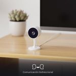 Cámara Inteligente Fija con Wi-Fi para Interior 2K QHD con Visión Nocturna