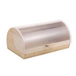 Panera de Bambú con Tapa Transparente de 38.5 x 25 x 18.5 cm