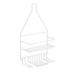 Organizador de Ducha Colgante Blanco de Metal