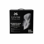 Inserto para Duvet Queen 90% Pluma Firmeza Media de 215 x 235 cm Color Blanco