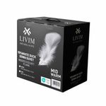 Inserto para Duvet Queen 90% Pluma Firmeza Media de 215 x 235 cm Color Blanco