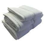 Toalla de Playa de Algodón Absorbente para Piscina de 90 x 150 cm Color Blanco