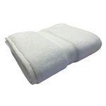 Toalla de Playa de Algodón Absorbente para Piscina de 90 x 150 cm Color Blanco