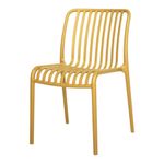 Silla Apilable Vento para Exterior de 50 x 58 x 79 cm Color Amarillo