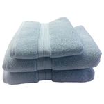 Toalla de Playa de Algodón Absorbente para Piscina de 90 x 150 cm Color Celeste