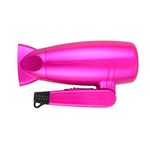 Secadora de Cabello de Viaje de 1500 W con 2 Velocidades Color Rosado