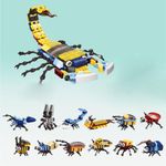 Set de Bloques para Armar Insectos Coleccionables 12 en 1 para Niños - Modelos Surtidos