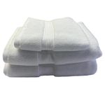 Toalla de Baño de Algodón Absorbente para Ducha de 72 x 137 cm Color Blanco