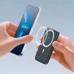 Batería Externa Magnética Inalámbrica de 5000 mAh Compatible MagSafe Color Negro