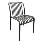 Silla Apilable Vento para Exterior de 50 x 58 x 79 cm Color Gris