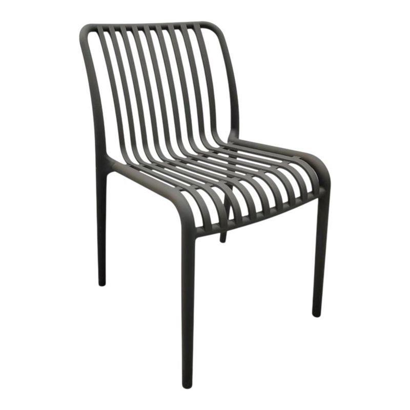Silla Apilable Vento para Exterior de 50 x 58 x 79 cm Color Gris
