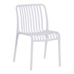 Silla Apilable Vento para Exterior de 50 x 58 x 79 cm Color Blanco