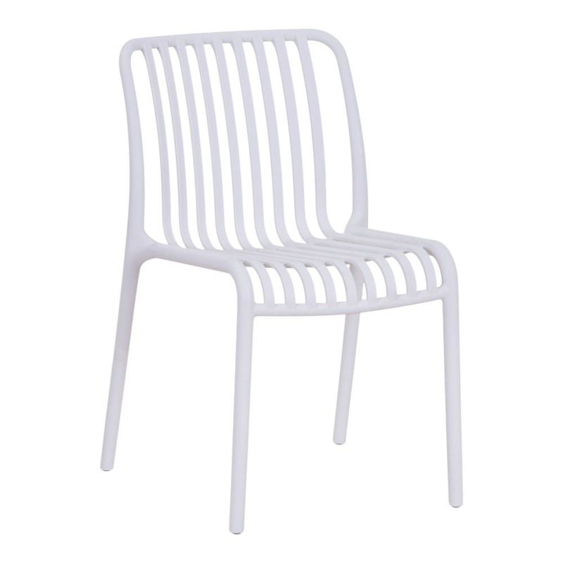 Silla Apilable Vento para Exterior de 50 x 58 x 79 cm Color Blanco