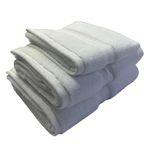 Toalla de Manos de Algodón Absorbente para Baño de 41 x 76 cm Color Blanco