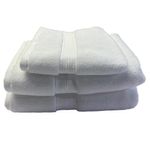 Toalla de Manos de Algodón Absorbente para Baño de 41 x 76 cm Color Blanco