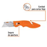 Navaja Abatible con Cuerpo de Metal de 7 plg