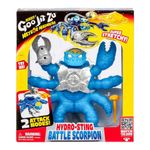 Figura Stretchy Escorpión de Batalla con 2 Modos de Ataque Azul