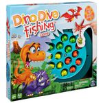 Juego de Pesca de Dinosaurios con Tablero Giratorio para 2 a 4 Jugadores