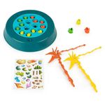 Juego de Pesca de Dinosaurios con Tablero Giratorio para 2 a 4 Jugadores