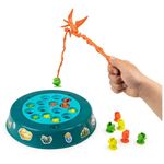 Juego de Pesca de Dinosaurios con Tablero Giratorio para 2 a 4 Jugadores