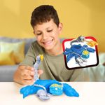 Figura Stretchy Escorpión de Batalla con 2 Modos de Ataque Azul