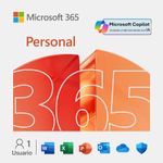 Microsoft 365 Personal Licencia Digital de 12 Meses para 1 Usuario