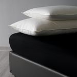 Almohada de Plumas King Firmeza Suave de 50 x 95 cm Color Blanco