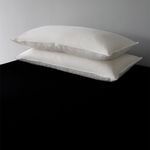 Almohada de Plumas King Firmeza Suave de 50 x 95 cm Color Blanco