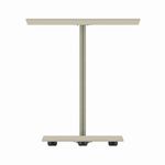 Mesa Auxiliar Bel de 45 x 45 x 55 cm con Cubierta Triangular Redondeada Color Crema