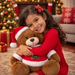 Oso de Peluche Navideño con Gorro de Santa Claus 13 Plg