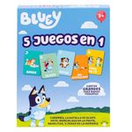 Set de Cartas de Bluey 5 En 1 para Niños con Personajes Infantiles Multicolor
