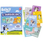 Set de Cartas de Bluey 5 En 1 para Niños con Personajes Infantiles Multicolor