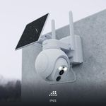 Cámara Inteligente Solar 4G-LTE PTZ Exterior 2K QHD Color Blanco