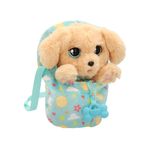Peluche Interactivo Baby Paws Labrador de 24 cm con Chupete y Bolsita de Transporte