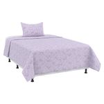 Set de Cubrecama Pinsonic Imperial con Diseño de Controles Color Lila de 2 Piezas