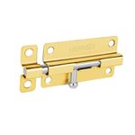 Pasador Corredizo de Acero Latonado 4 Plg para Puertas Color Dorado