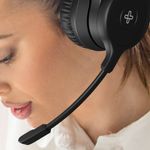 Audífonos con Micrófono KlearCom USB Estéreo Color Negro