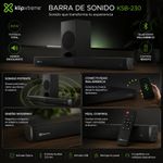 Barra de Sonido 2.1 Boombar de 160 W