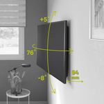 Soporte Articulado para TV de 23 a 50 Plg con Capacidad de 35 kg Color Negro