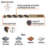 Broca HSS 3/8 Plg Trugold para Metal