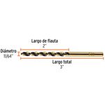 Broca para Metal Fabricada en Acero Rápido Línea Trugold 11/64 plg