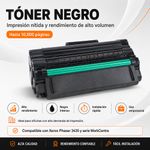 Cartucho de Tóner NKT Compatible Xerox 106R01415 Negro 10,000 Páginas