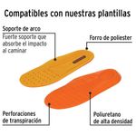 Zapato para Seguridad Industrial Plantilla Reforzada Negro Talla 11