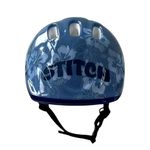 Set de Protección Disney Stitch con Casco y Rodilleras Ajustables para Niños Color Azul