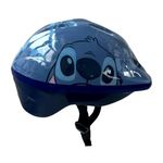 Set de Protección Disney Stitch con Casco y Rodilleras Ajustables para Niños Color Azul